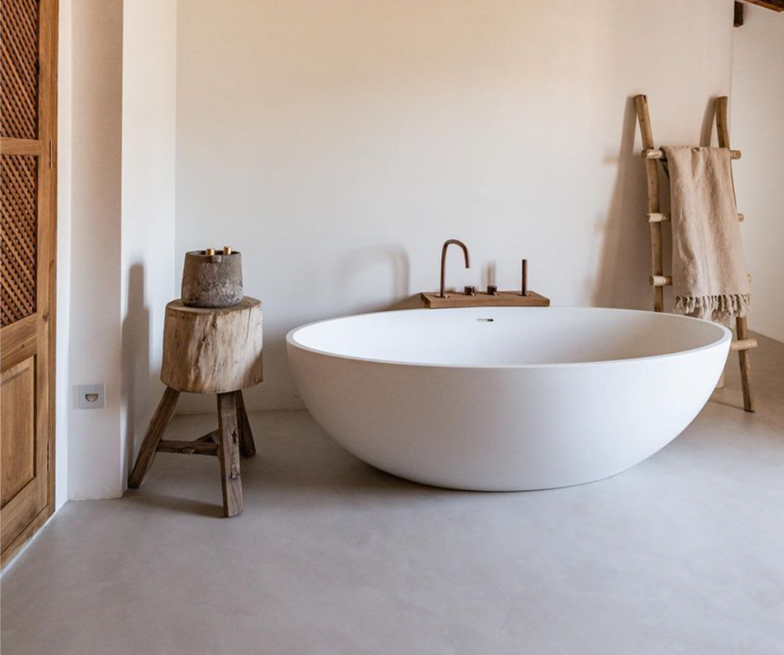 дизайн интерьера ванной комнаты средиземноморском стиле